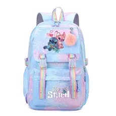 Disney Lilo E Stitch Mochila Feminina Meninos Meninas Bookbag Saco Estudante Adolescente Crianças