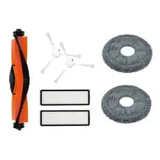 Kit Para Robô Xiaomi Vacuum S20+ X20+ S10+ S20+ Escova Central Filtro Hepa Lavável Pano Mop
