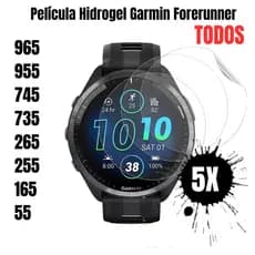 Película Hidrogel HD P/ Relógio Garmin Forerunner 965 955 745 645 6265 255 620 630 225 230 255 45 35