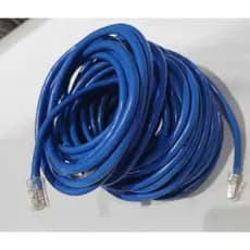 Cabo Ethernet RJ45 16m Azul para Internet Roteador PC TV Videogame | Usado Testado