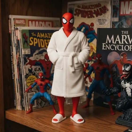 Boneco 15 cm Herói  Aranha Colecionável Decorativo Geek Miniatura Premium Figure Geek Herói Teioso Engraçado Gamer