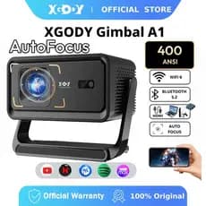 Projetor XGODY Gimbal A1 Foco Automático Nativo 1080P Suporte 4K Ultra HD 400ANSI 180 ° Android Giratório 14