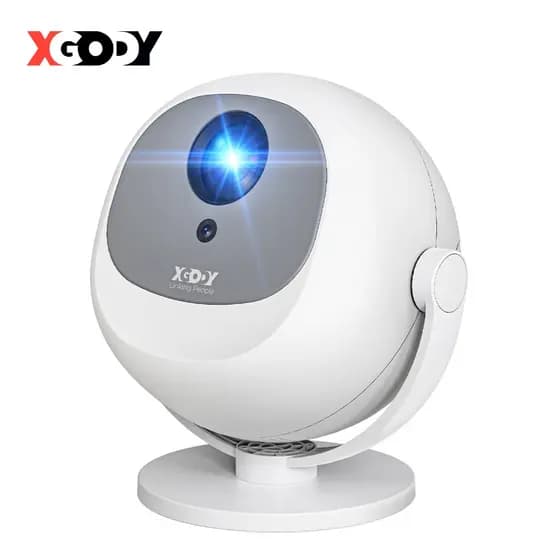 Projetor Inteligente Portátil XGODY Android 11 Com Suporte 4K Ultra HD HDMI Wi-Fi Bluetooth Alto-Falante Embutido
