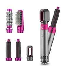 Escova De Ar Quente 5 Em 1 Secador De Sopro De Cabelo De Um Passo , Modelador , Alisador E Lacrado 110V e 220v