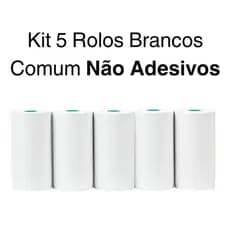 5 Rolo Papel Térmico 57mm X 10m Foto PARA Mini Impressora Câmera