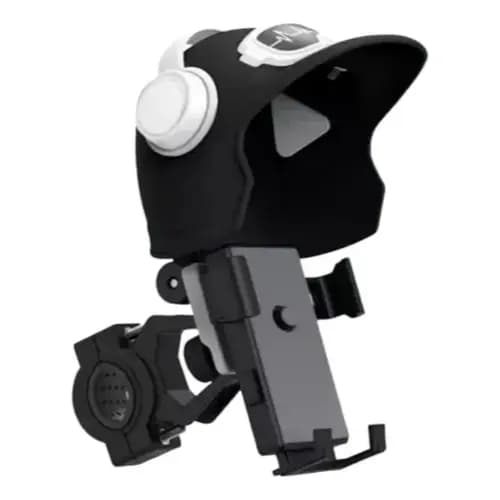 Suporte Celular Estilo Capacete Moto - Proteção Solar E Chuva Cores Sortidas