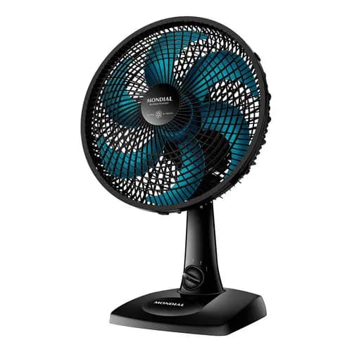 Ventilador Super Power Mondial 220V 60W - VSP-30- Preto e Azul