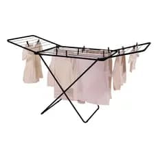 Varal de Chão Grande Maxi  Mor Preto  – Dobrável, Resistente e Portátil apartamentos varandas quintal seca roupas