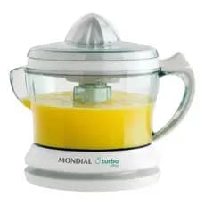 Espremedor de Laranja Branco Fruta Elétrico Turbo Mondial E-02 Premium 1.25L