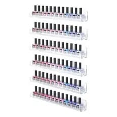 5 Prateleiras Cristal Expositor Esmalte Organizador Acrílico