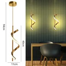 Lâmpadas Lustre Pendente Moderna Sala de Estar Nórdica Quarto LED Pendurado Interior Lâmpada Pendurada 220V 22W Corredor