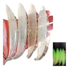 4 Iscas Artificiais Lesma Tuvira Sardinha 18cm Atum Surubim