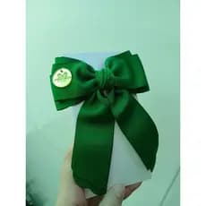 laço adulto e infantil verde bandeira