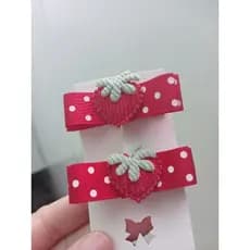 mini parzinho de laços infantil moranguinho