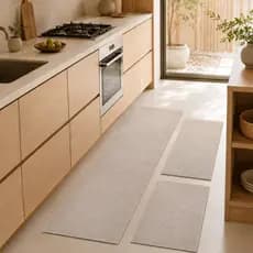 Jogo de tapete Cozinha Passadeira Antiderrapante  enxoval de casa cozinha kit tapete cozinha 3 peças