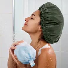 Touca de banho à prova d'água com faixa elástica, tintura de cabelo permanente, chapéu para cuidados com os cabelos, tou