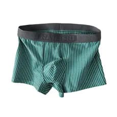 Roupa interior masculina de algodão puro listrado boxer algodão bonito juventude boxer na moda Shorts respiráveis mascul
