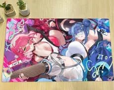 YuGiOh Playmat Mal Gêmeo Ki-sikil & Lil-la Esteira TCG CCG Jogo De Tabuleiro Tapete De Cartas De Negociação Anime Mouse