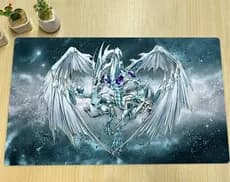 YuGiOh Playmat Stardust Dragon TCG CCG Jogo De Tabuleiro Tapete De Cartas De Negociação Anime Mouse Pad De Borracha Zona