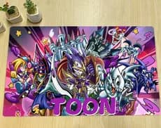 YuGiOh Toon Monstro TCG Tapete Mágico Escuro Menina Preto Brilho Soldado CCG Playmat Jogo De Cartas De Negociação Mouse