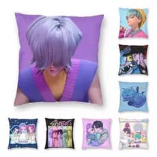 KPop Demon Hunters Saja Meninos Fronha De Tecido Impresso Capa De Almofada Decoração Cama Quadrada 18 '