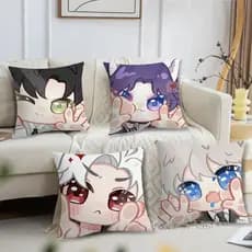 Bonito chibi Arte Amor E Espaço Profundo Sylus Capa De Almofada Macia Fronha Para Sofá Sala Estar Decoração Escritório E