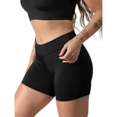 Short Legging Feminino Academia Fitness Meia Coxa Suplex Reforçado