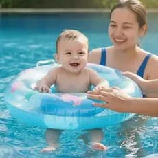 Bóia infantil com assento Bóia Bebê Até 15 kilos Praia, Piscina 60 centímetros