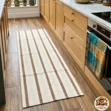 Passadeira Cozinha/Quarto De Algodão Premium Lavável Na Máquina Tapete De Cozinha Prático