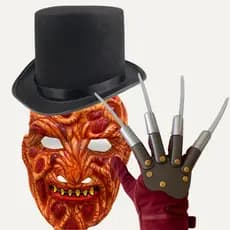 Fantasia Freddy Krueger C/ Garra Hora do Pesadelo Halloween