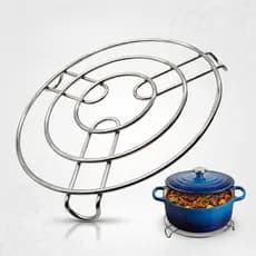 Kit Com 2 ou 4 Descanso de Panela Mesa Suporte Porta Panela Redondo De Metal Cozinha