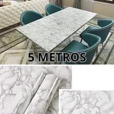 Papel de Parede 5 Metros 3D Adesivo de Luxo Lavável Tijolo Rustico Marmore Tijolinho Sala Quarto