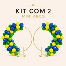 Kit 2 Mini Arcos Decorativos para Festa Infantil, Aniversário e Balões