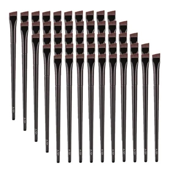 10/20Pcs Pincéis De Maquiagem Para Contorno De Sobrancelha Pincel De Delineador Profissional Super Fino Olhos Angular