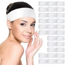 10/20/30 Pçs Descartável Macio Cuidados Com A Pele Faixa De Cabelo Não-Tecido Lavagem Banho Antiderrapante Spa Bandana F