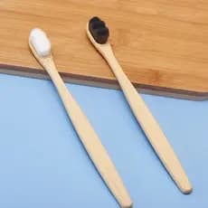 10 Unidades De Escova De Dentes De Bambu Biodegradável 10.000 Cerdas Altas-Extra Macias Micro-Nano