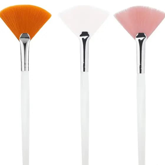 10 Pçs Pincéis De Máscara Facial Ventilador Macia Escova Aplicador Esteticista Escovas Para Mulheres Meninas Ferramentas