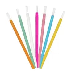 50 Pçs Descartável Náilon Lábio Escova Batom Gloss Varinhas Aplicador Limpo Sombra Escovas Cosméticos