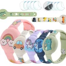Airtag Pulseira para Colar Crianças, Secure Air tags Pulseira Colar Crianças para , Adultos Suporte oculto impermeável