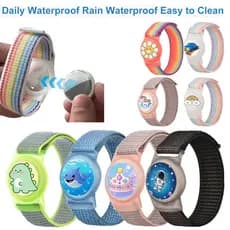 Pulseira Airtag À Prova D'água Para Crianças (1 Pacote) , De Etiqueta De Ar Oculta De Nylon Macio Cobertura Completa Sup