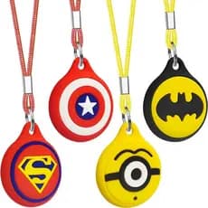 Suporte de colar infantil para Airtag - Capa de colar de contas fofa para meninas