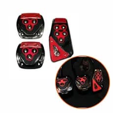 Kit 3 Peças Pedaleiras Esportivas Automotiva Carros Tuning Acessórios Universal
