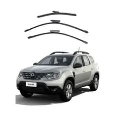 Kit Palheta Limpador Parabrisa Proteção Chuva Renault Duster 2020 à 2024