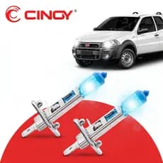 Par Lâmpada Automotiva H1 Super Branca Tipo Xenon 55W 12V Cinoy Farol Encaixe Padrão