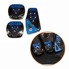 Kit 3 Peças Pedaleira Pedal Esportivas Automotiva Carro Tuning Acessórios Universal