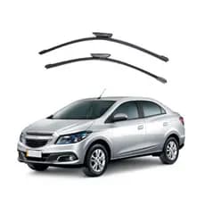 Kit Palheta Limpador Parabrisa Proteção Chuva Chevrolet Prisma 2013 à 2018