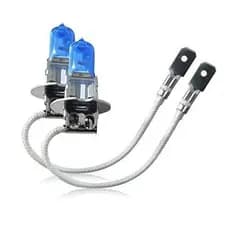 Par Lâmpada H3 Super Branca Efeito Xenon Cinoy Efeito Xenon Encaixe Padrão