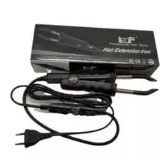 Pinça Para Mega Hair Ponta Reta Loof Profissional Bivolt
