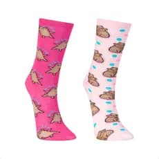 Kit 2 Pares Meia Capivara Cano Alto Infantil Fun Socks Algodão Divertida Estampada Escolar Criança