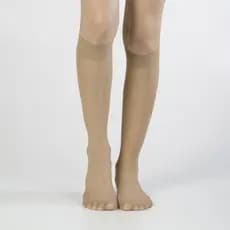 Meia 3/4 Feminina Fio 20 Poliamida Transparente Invisível Social Clássica Confortável Elegante